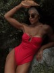 Maiô Lidia Vermelho Cereja