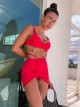Saia Gigi Vermelho Cereja
