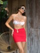 Saia Pietra Vermelho Cereja